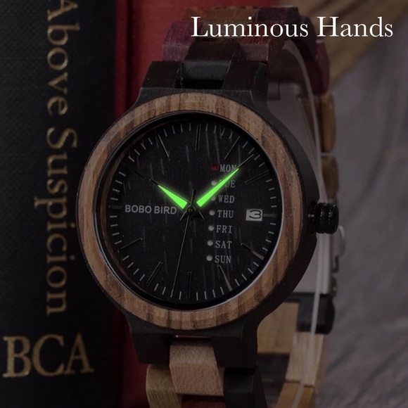 Luxury Multi Tone Colorful Wood Quartz Watch - Picture 14 of 16